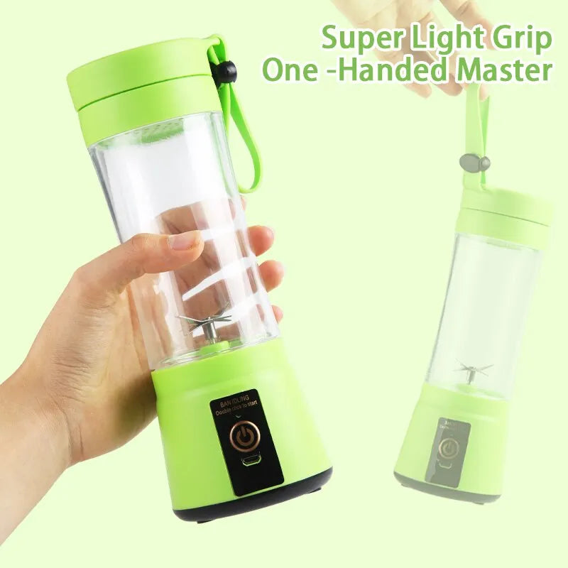 Portable Fruit Juice Blenders USB 6 Blades