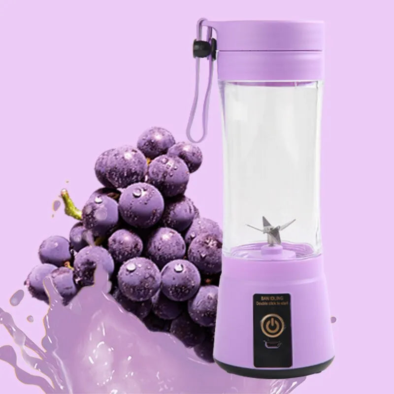 Portable Fruit Juice Blenders USB 6 Blades